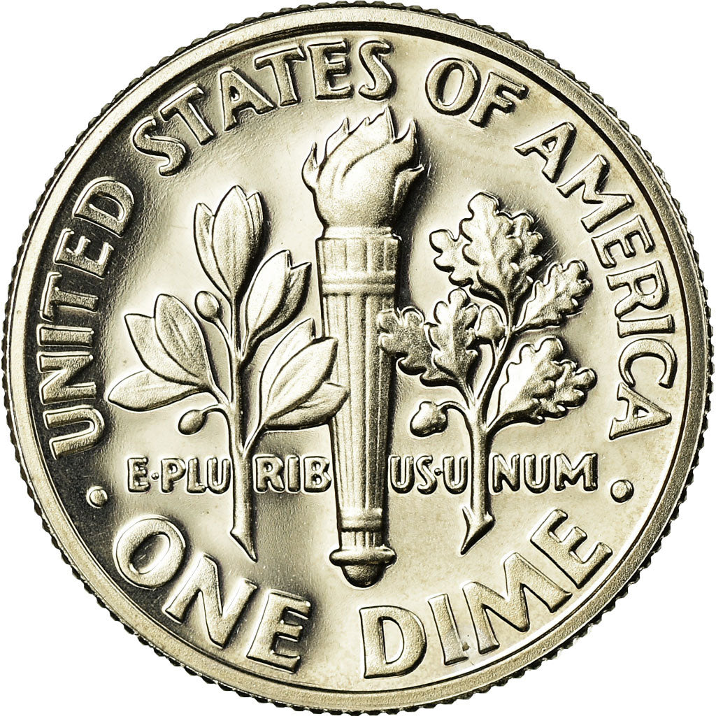 Coin, United States, Roosevelt Dime, Dime, 1990, U.S. Mint, San Francisco