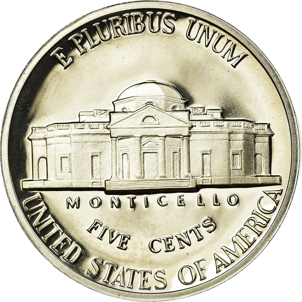 Coin, United States, Jefferson Nickel, 5 Cents, 1987, U.S. Mint, San Francisco