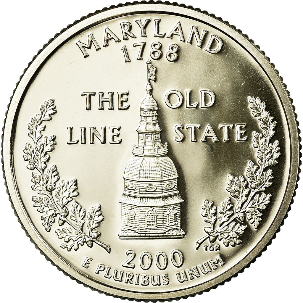 Munten, Verenigde Staten, Maryland, Quarter, 2000, U.S. Mint, San Francisco