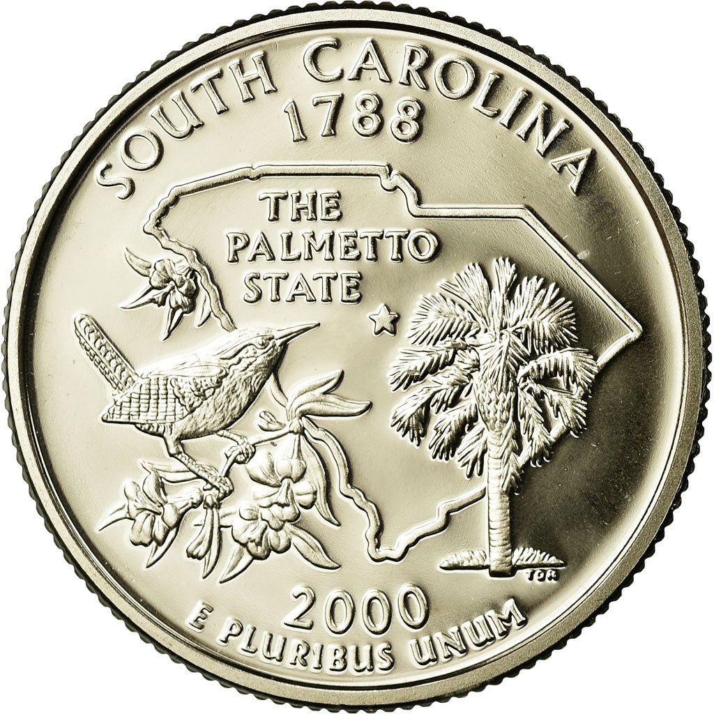 Monnaie, États-Unis, South Carolina, Quarter, 2000, U.S. Mint, San Francisco