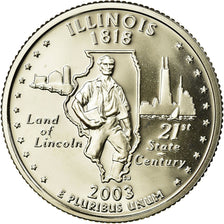 Coin, United States, Illinois, Quarter, 2003, U.S. Mint, San Francisco, Proof