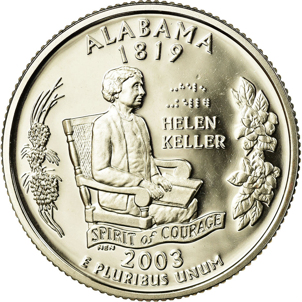 Coin, United States, Alabama, Quarter, 2003, U.S. Mint, San Francisco, Proof