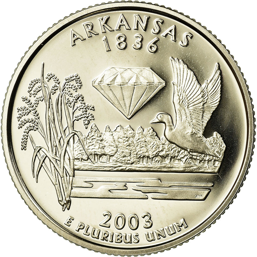 Coin, United States, Arkansas, Quarter, 2003, U.S. Mint, San Francisco, Proof