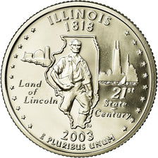 Coin, United States, Illinois, Quarter, 2003, U.S. Mint, San Francisco, Proof
