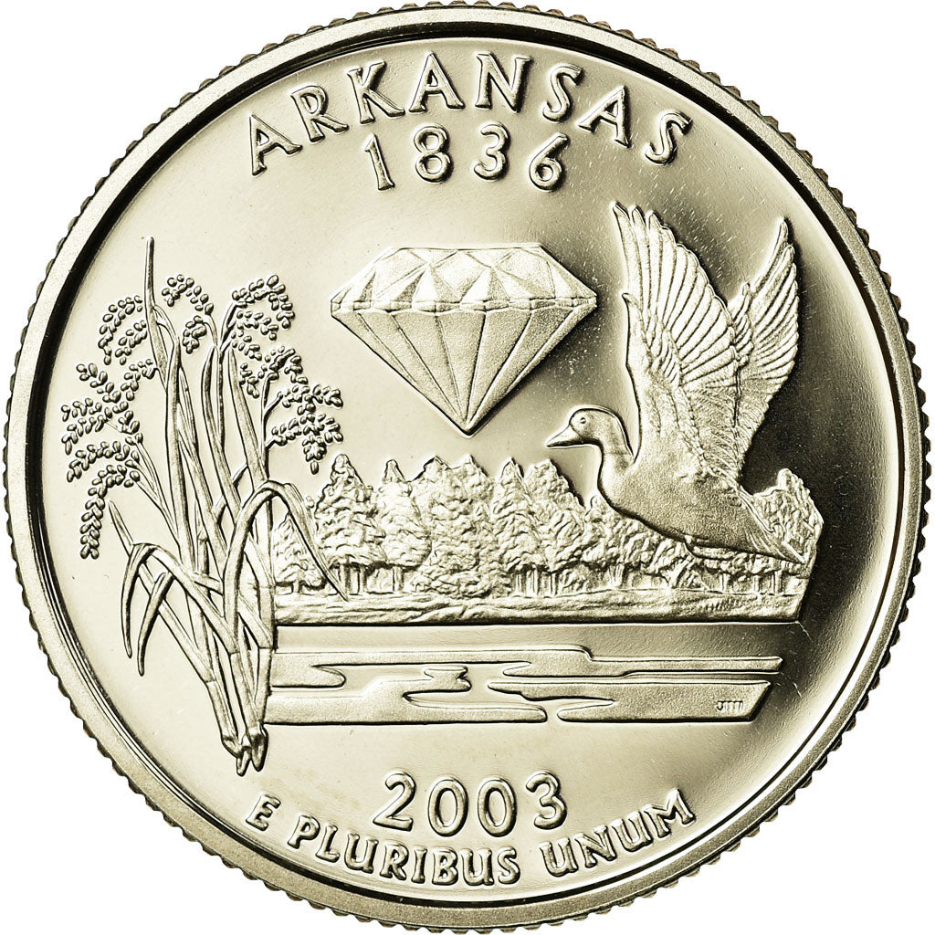 Coin, United States, Arkansas, Quarter, 2003, U.S. Mint, San Francisco, Proof