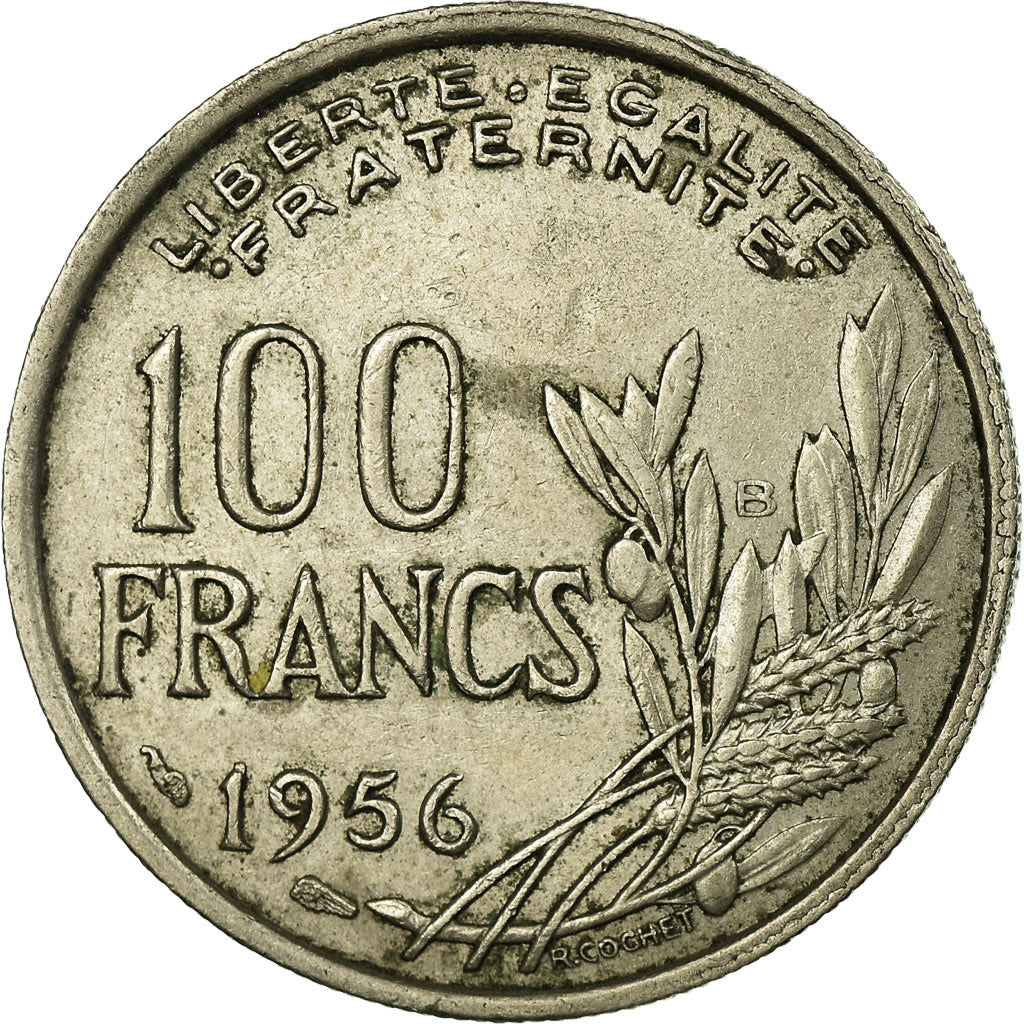 Monnaie, France, Cochet, 100 Francs, 1956, Beaumont - Le Roger, TB+