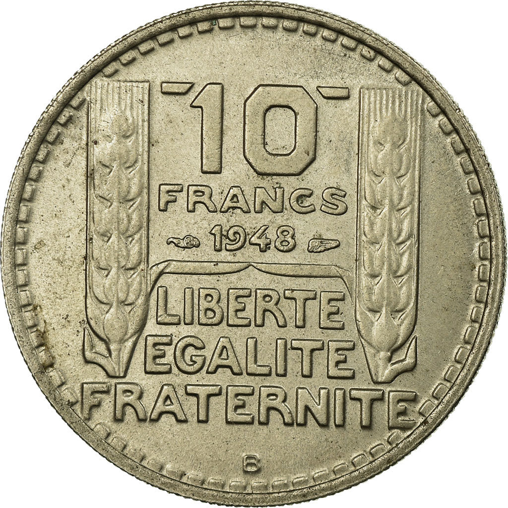 Coin, France, Turin, 10 Francs, 1948, Beaumont - Le Roger, EF(40-45)