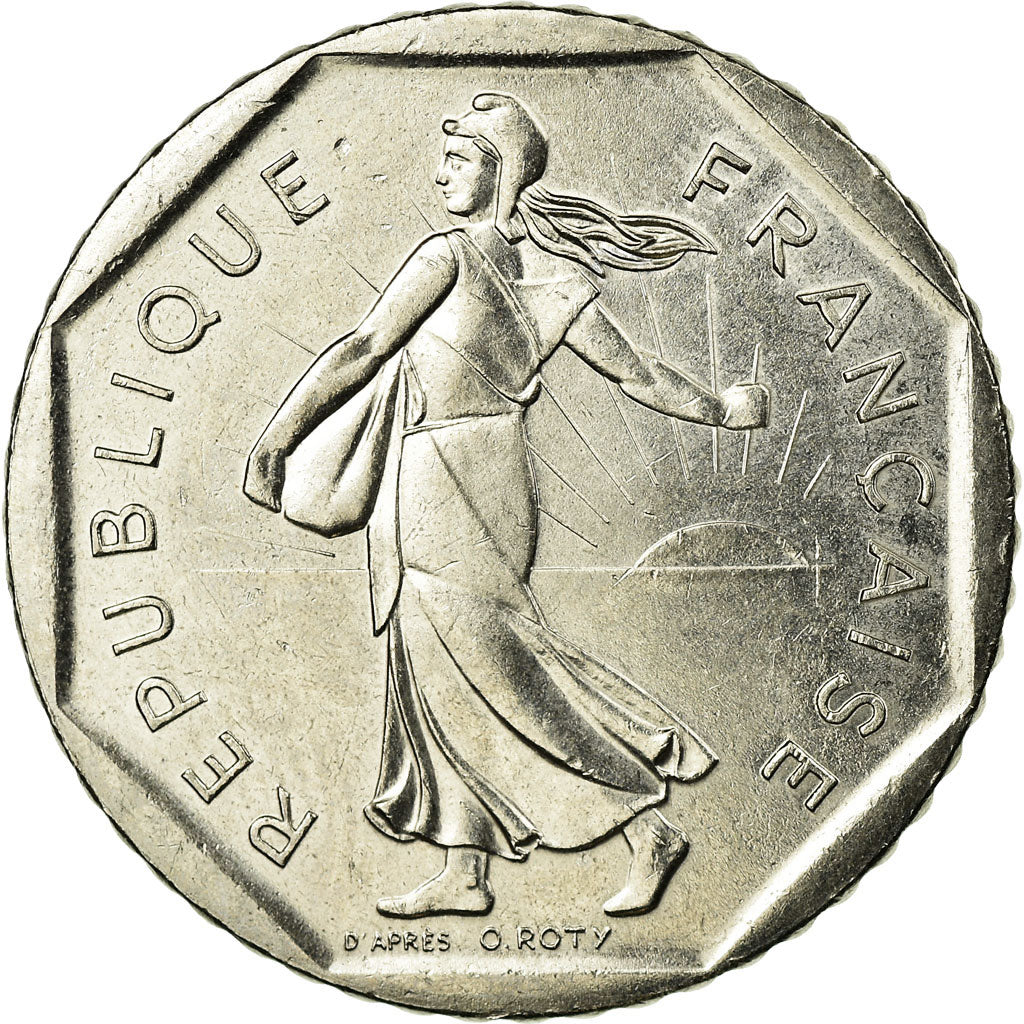 Coin, France, Semeuse, 2 Francs, 1992, Paris, EF(40-45), Nickel, KM:942.1