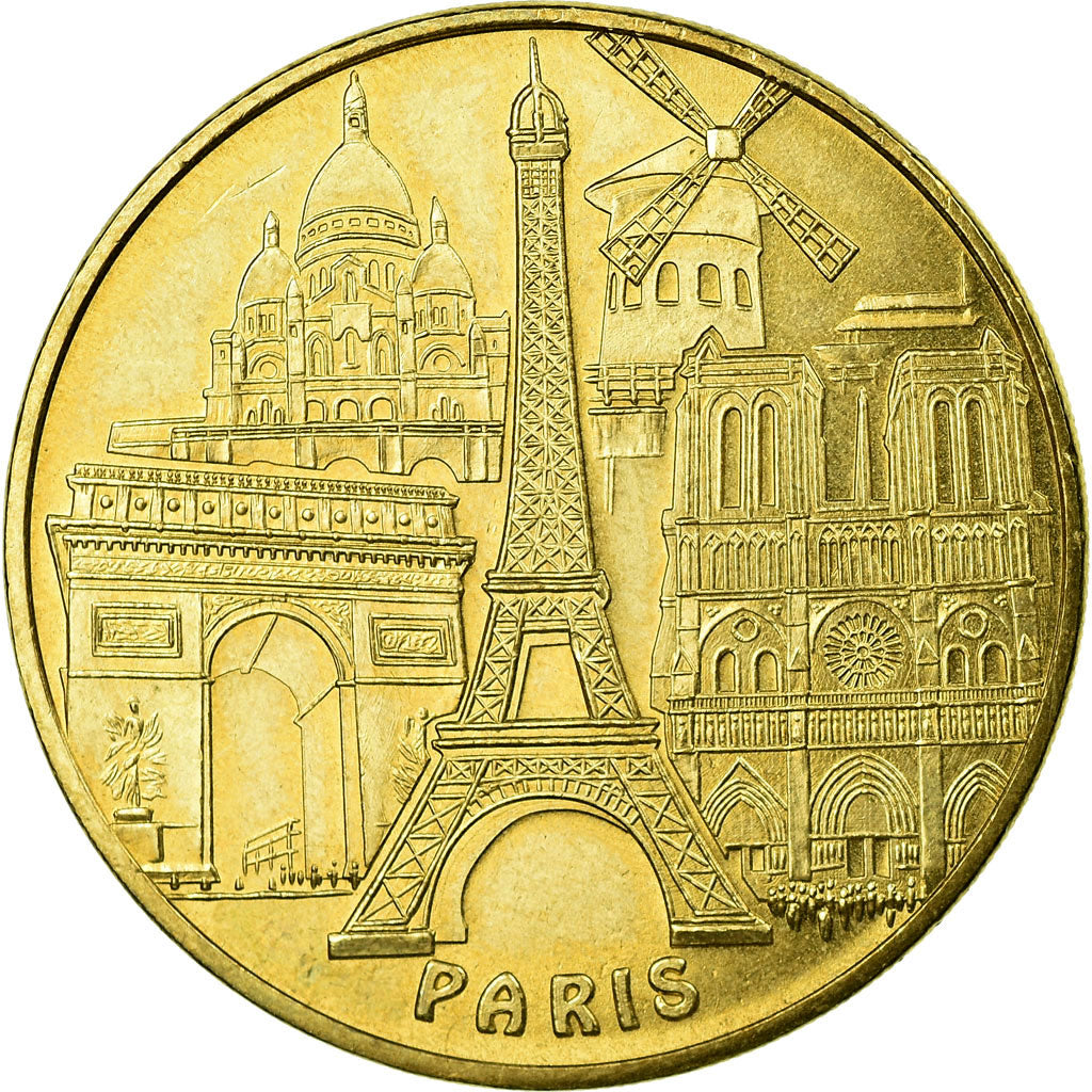 France, Token, Tourist Token, Paris - Tour Eiffel n° 3 - les 5 monuments, Arts