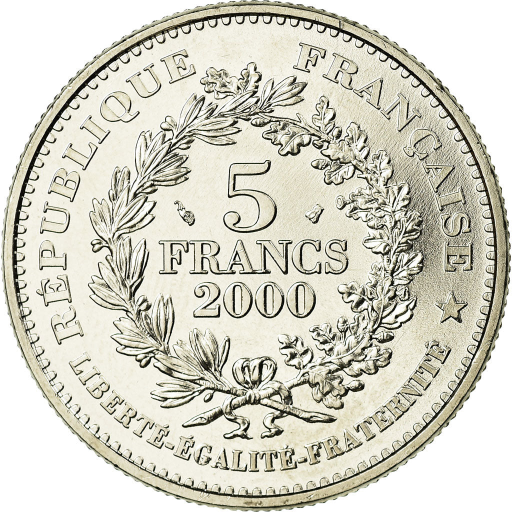 Monnaie, France, Marianne du nouveau franc, 5 Francs, 2000, Paris, FDC