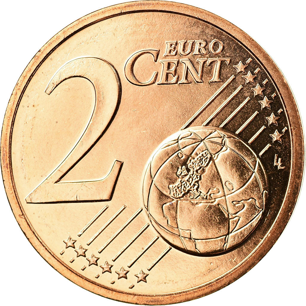 France, 2 Euro Cent, 2002, BU, MS(65-70), Copper Plated Steel, Gadoury:2