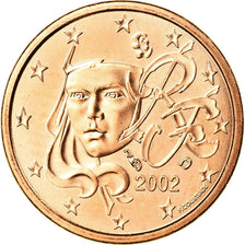 Frankreich, Euro Cent, 2002, BU, STGL, Copper Plated Steel, Gadoury:1, KM:1282