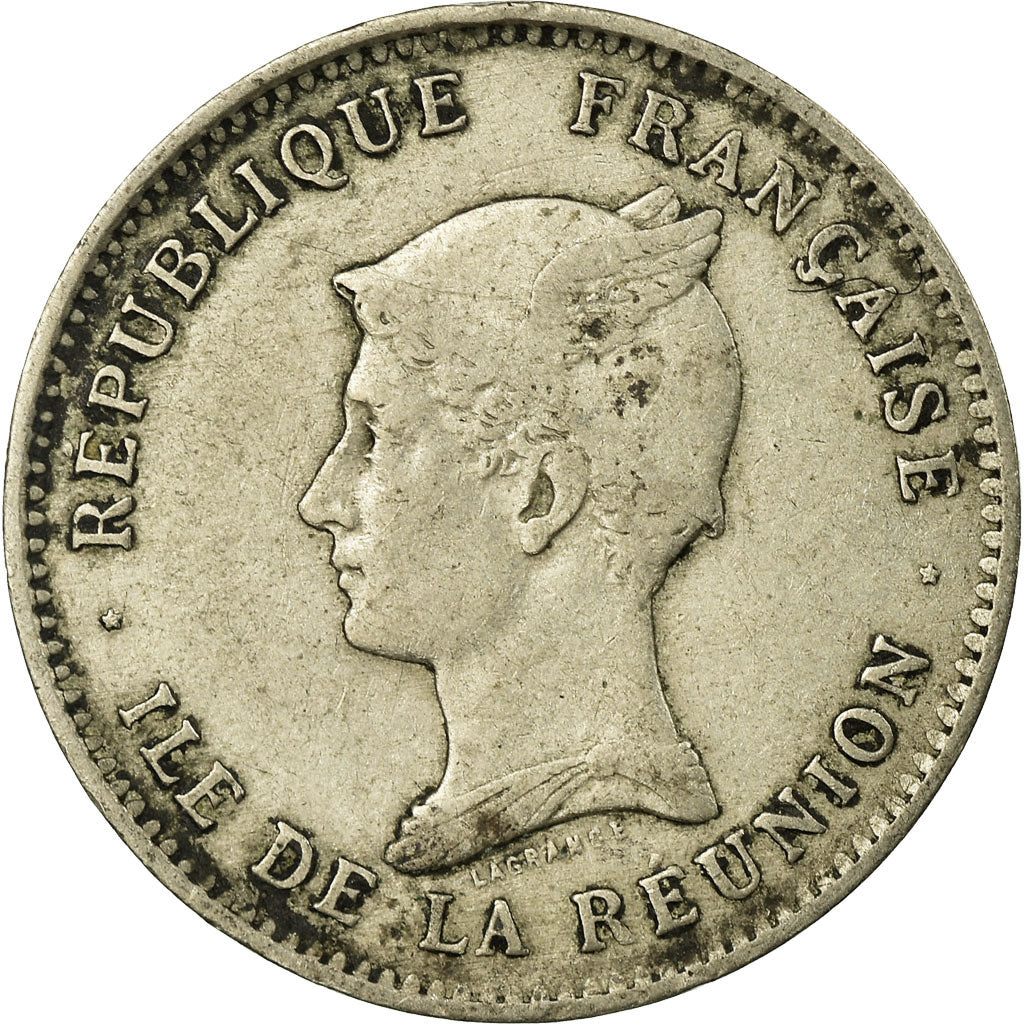 Coin, Réunion, 50 Centimes, 1896, VF(30-35), Copper-nickel, KM:4