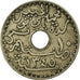 Moneta, Tunisia, Muhammad al-Habib Bey, 10 Centimes, AH 1345/1926, Paris, MB+