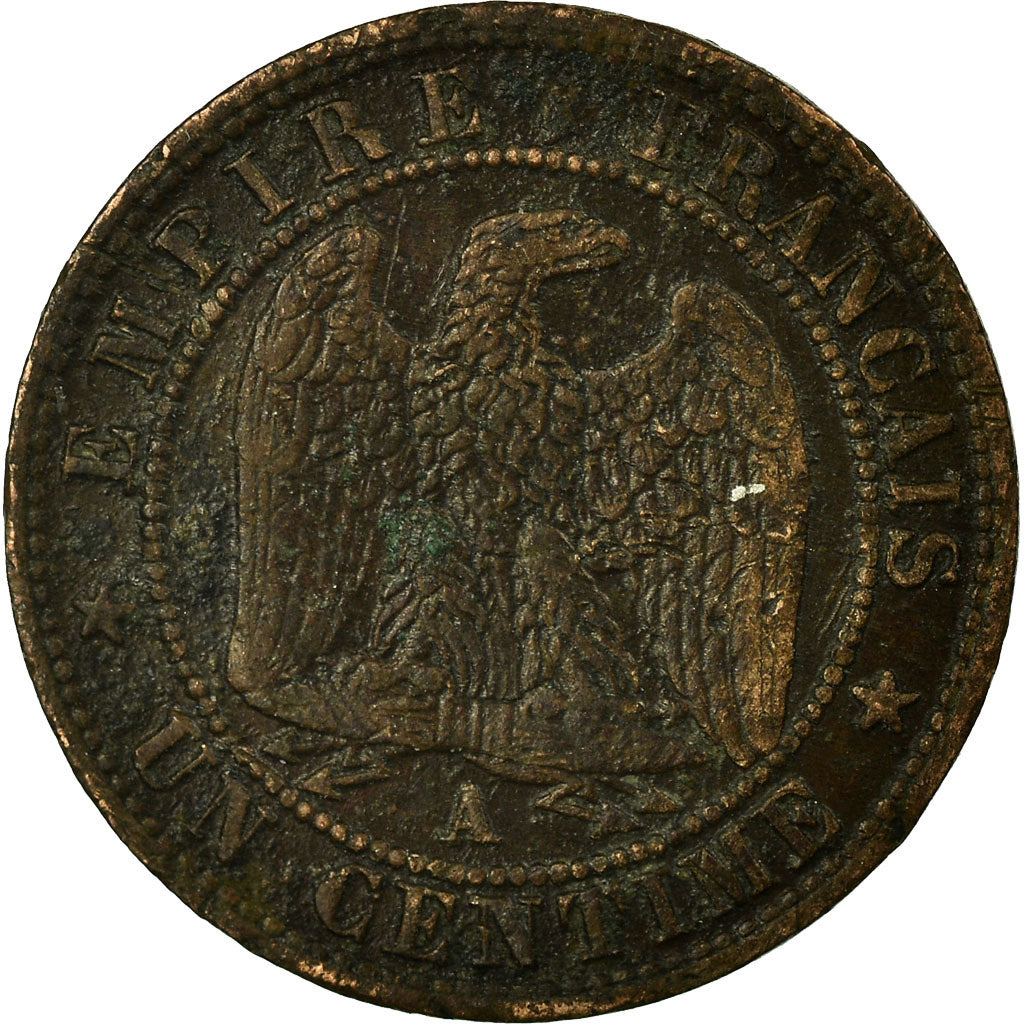 Coin, France, Napoleon III, Napoléon III, Centime, 1862, Paris, VF(30-35)
