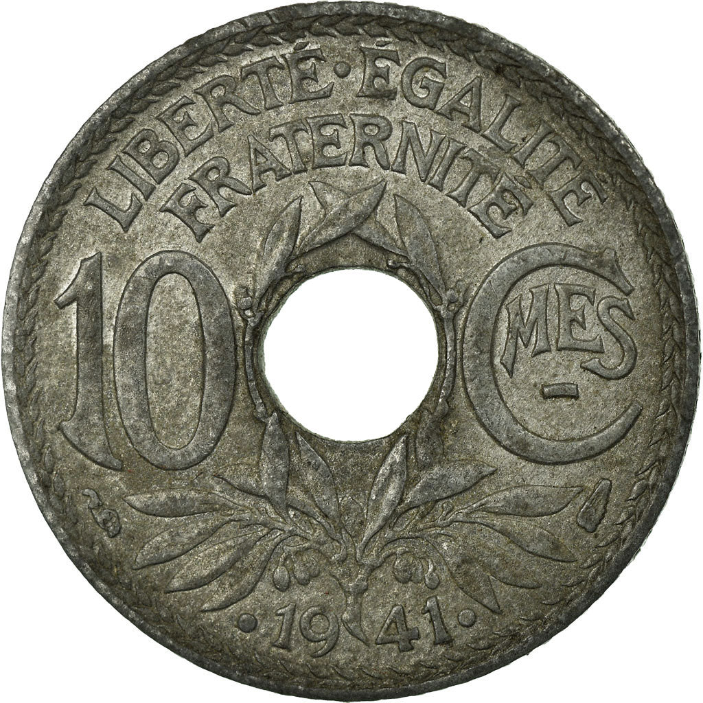 Moneta, Francia, 10 Centimes, 1941, Paris, BB, Zinco, KM:897, Gadoury:288c