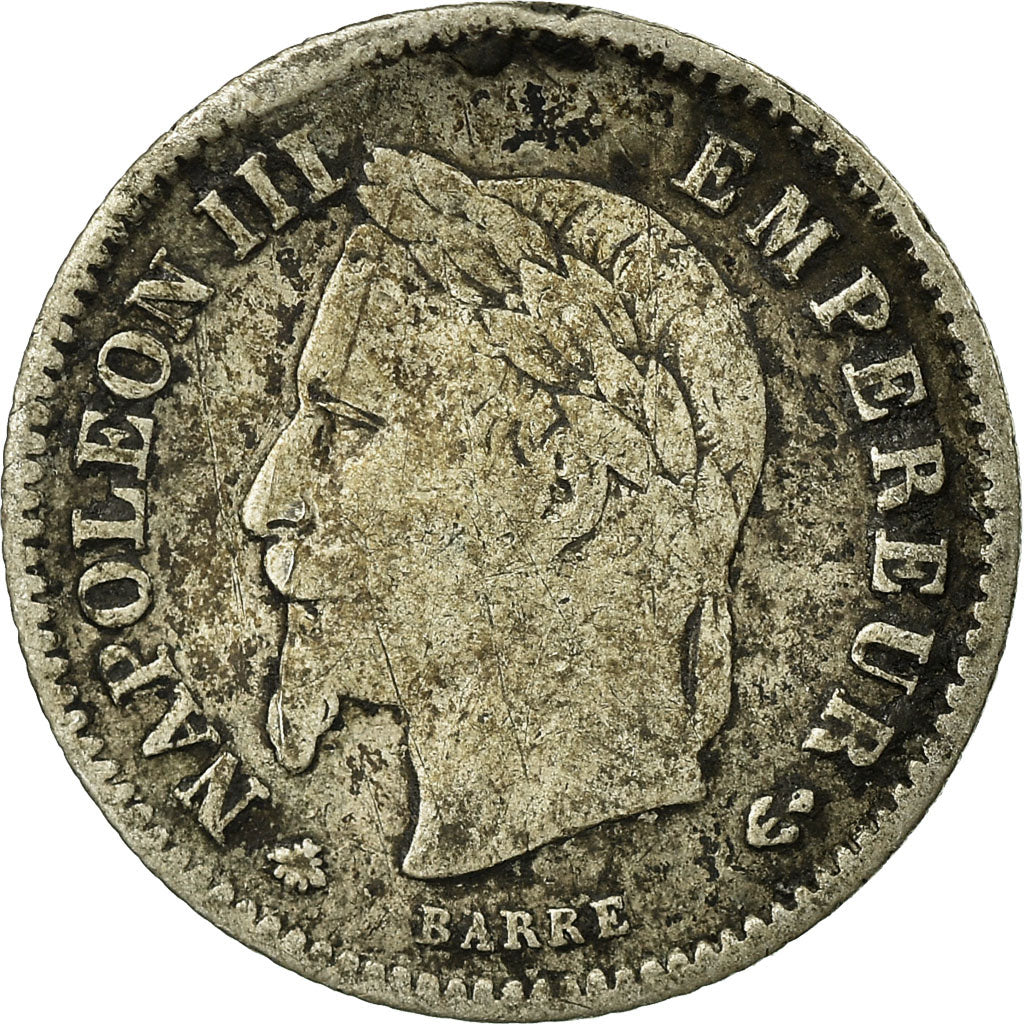 Moeda, França, Napoleon III, Napoléon III, 20 Centimes, 1867, Paris