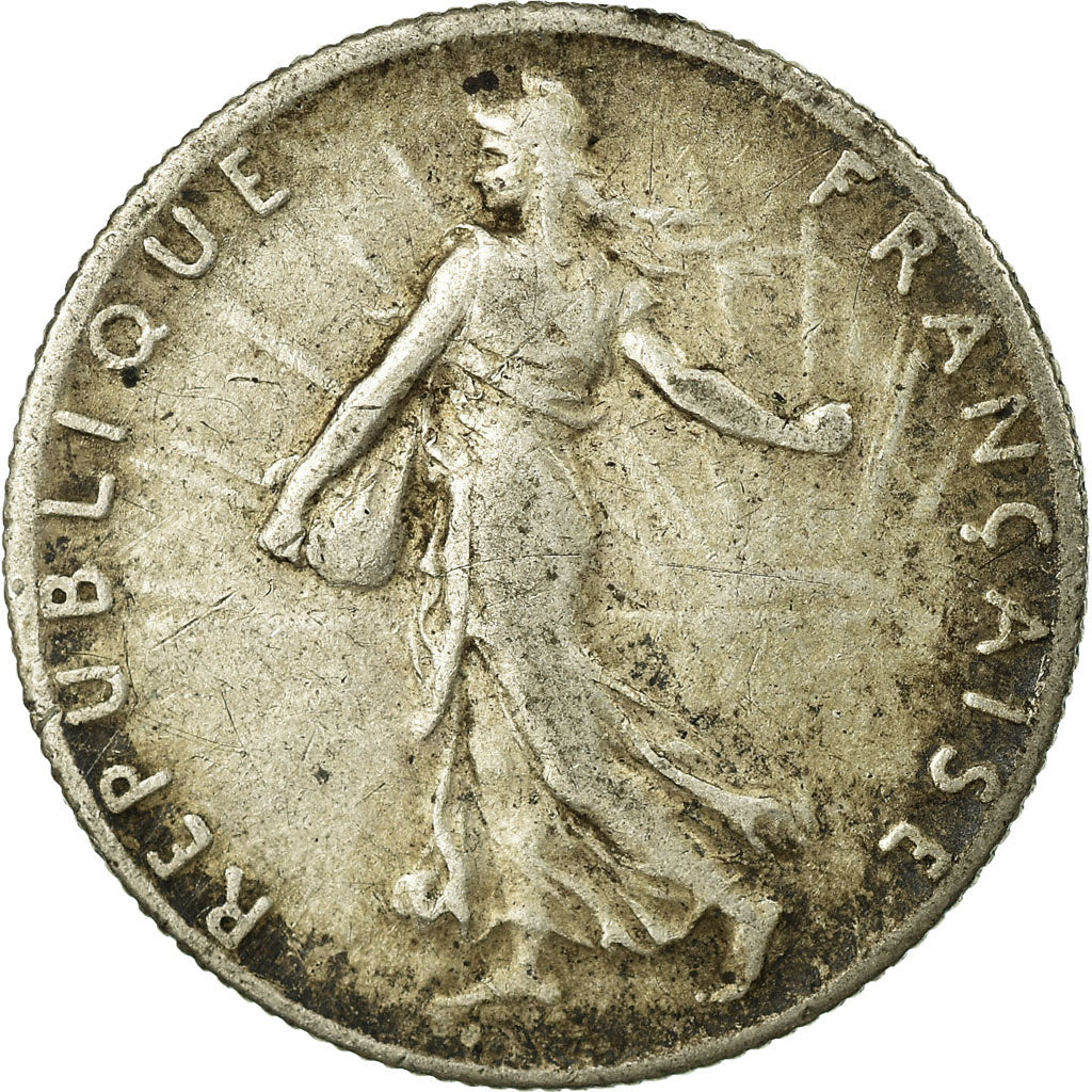 Coin, France, Semeuse, 50 Centimes, 1916, Paris, EF(40-45), Silver, KM:854
