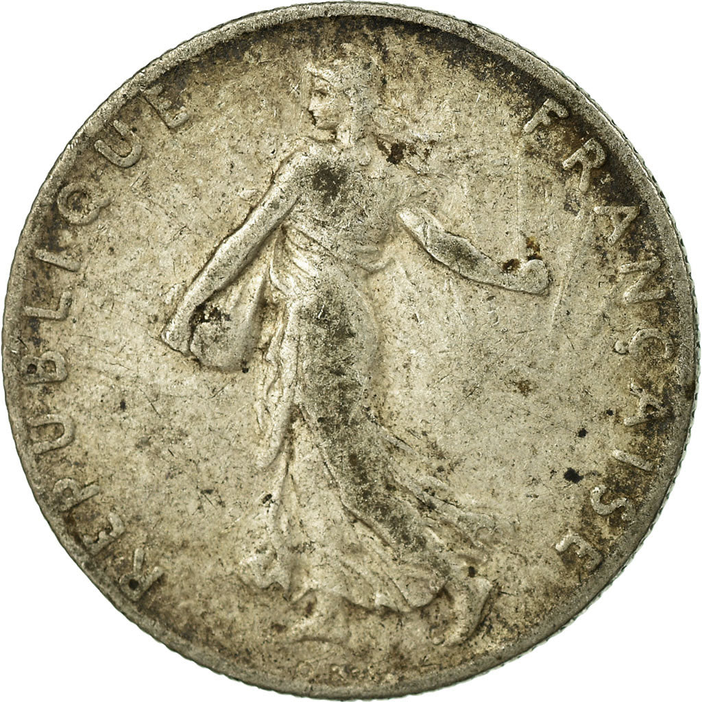 Monnaie, France, Semeuse, 50 Centimes, 1908, Paris, B+, Argent, Gadoury:420