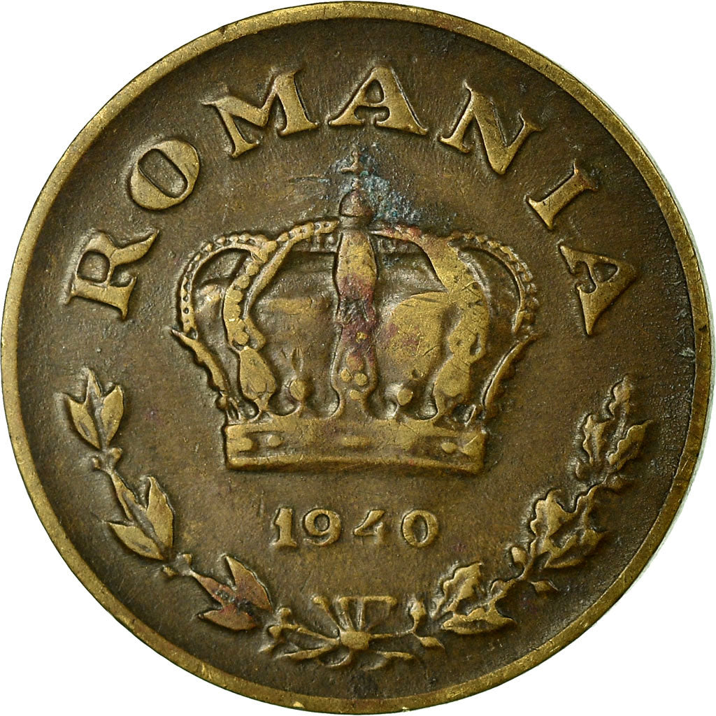 Monnaie, Roumanie, Carol II, Leu, 1940, TTB, Nickel-brass, KM:56