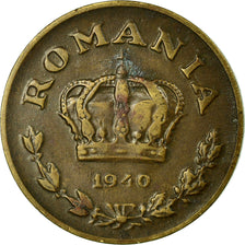 Monnaie, Roumanie, Carol II, Leu, 1940, TTB, Nickel-brass, KM:56