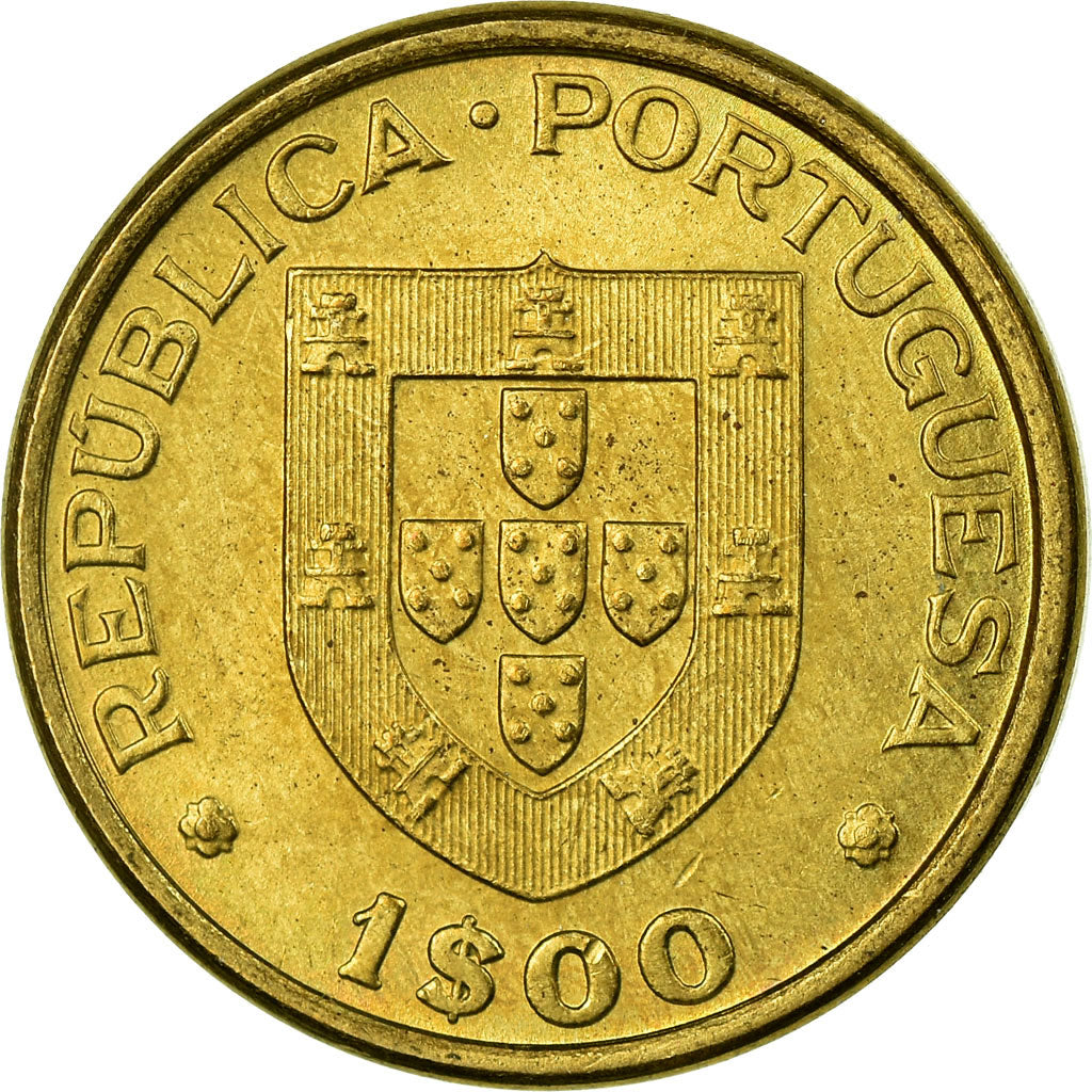 Coin, Portugal, Escudo, Undated (1983), EF(40-45), Nickel-brass, KM:612