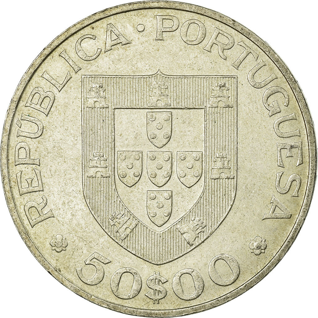 Coin, Portugal, 50 Escudos, 1969, EF(40-45), Silver, KM:599