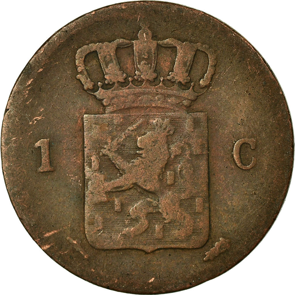 Coin, Netherlands, William III, Cent, 1863, VF(30-35), Copper, KM:100