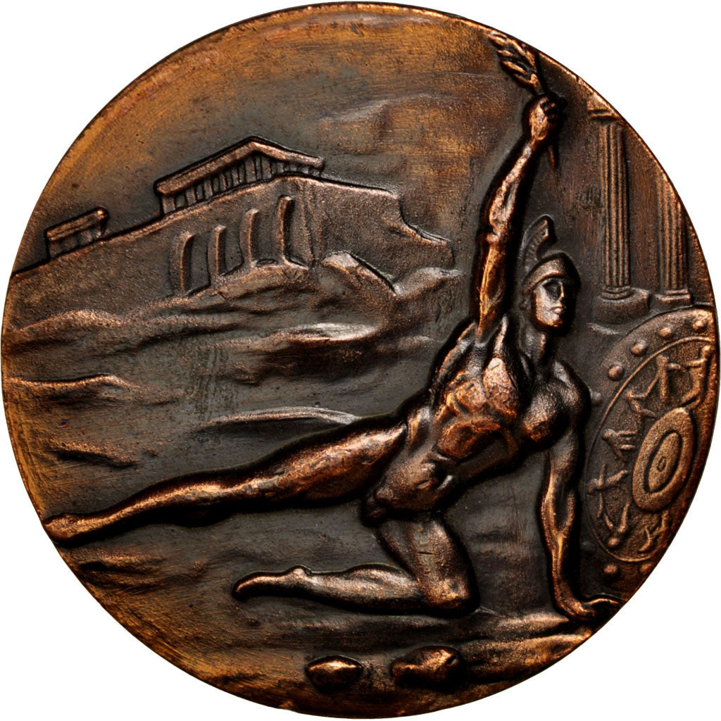 Greece, Sports & leisure, Medal, AU(50-53), Bronze, 51, 65.30