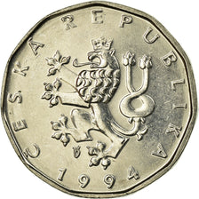 Monnaie, République Tchèque, 2 Koruny, 1994, SPL, Nickel plated steel, KM:9