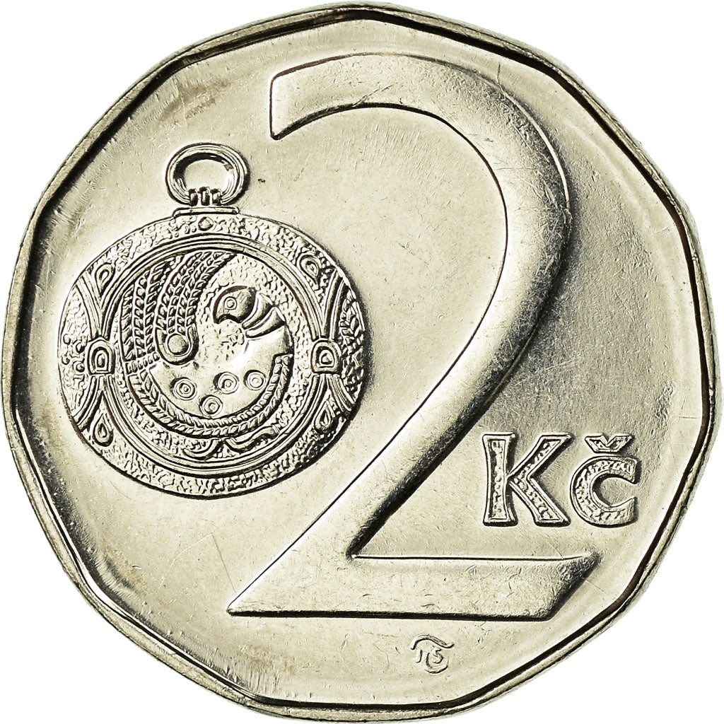 Monnaie, République Tchèque, 2 Koruny, 1994, SPL, Nickel plated steel, KM:9