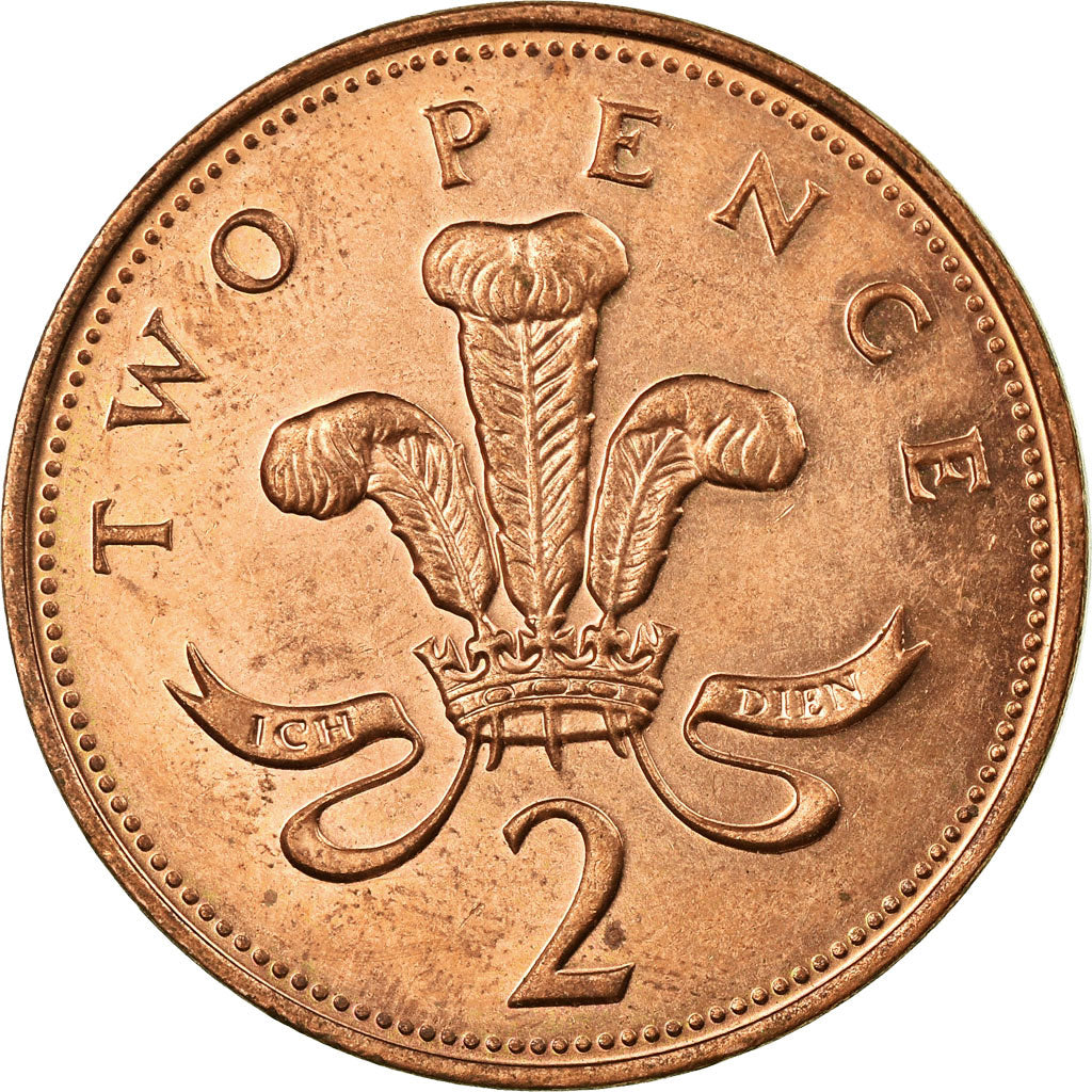 Coin, Great Britain, Elizabeth II, 2 Pence, 1998, AU(55-58), Bronze, KM:987a