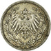 Coin, GERMANY - EMPIRE, 1/2 Mark, 1909, Berlin, EF(40-45), Silver, KM:17