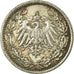 Coin, GERMANY - EMPIRE, 1/2 Mark, 1918, Berlin, EF(40-45), Silver, KM:17