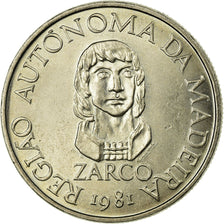 Coin, MADEIRA ISLANDS, 25 Escudos, 1981, MS(63), Copper-nickel, KM:4