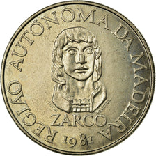 Coin, MADEIRA ISLANDS, 100 Escudos, 1981, AU(55-58), Copper-nickel, KM:5