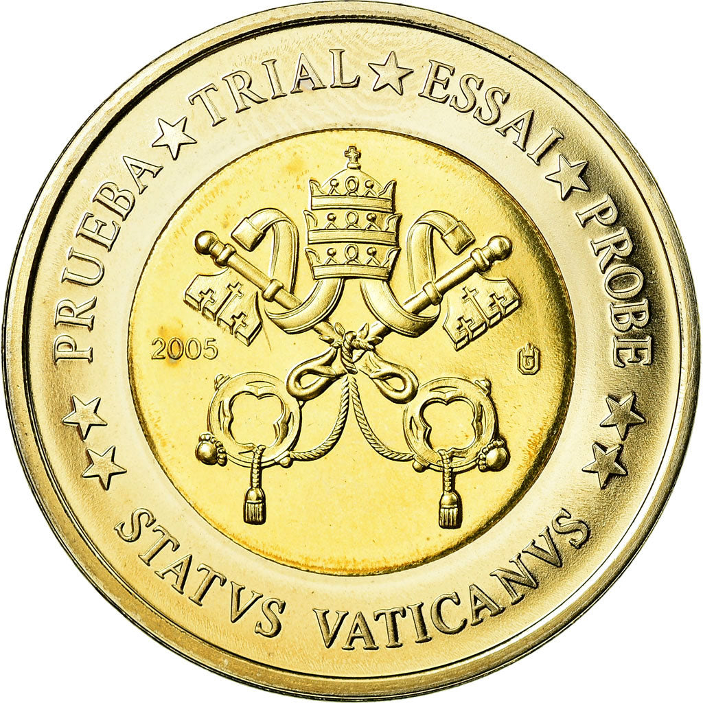 Vatican, 2 Euro, unofficial private coin, MS(63), Bi-Metallic