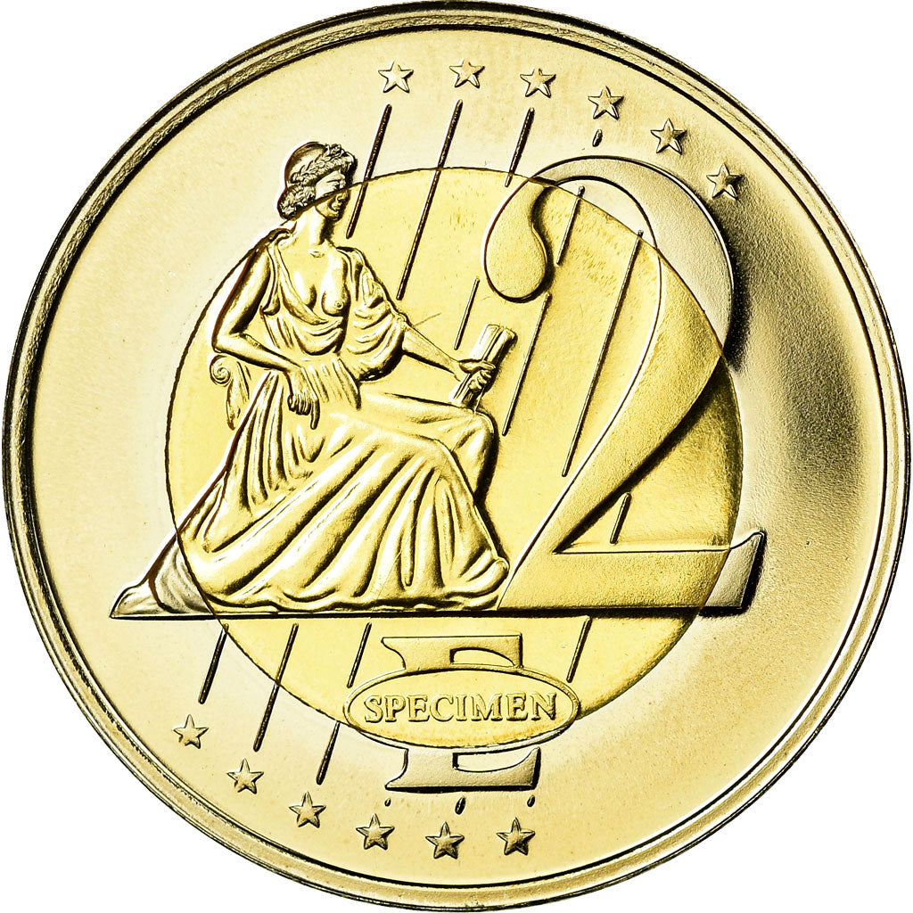 Vatican, 2 Euro, unofficial private coin, MS(63), Bi-Metallic