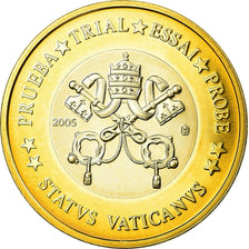 Vatican, 1 Euro, unofficial private coin, MS(63), Bi-Metallic