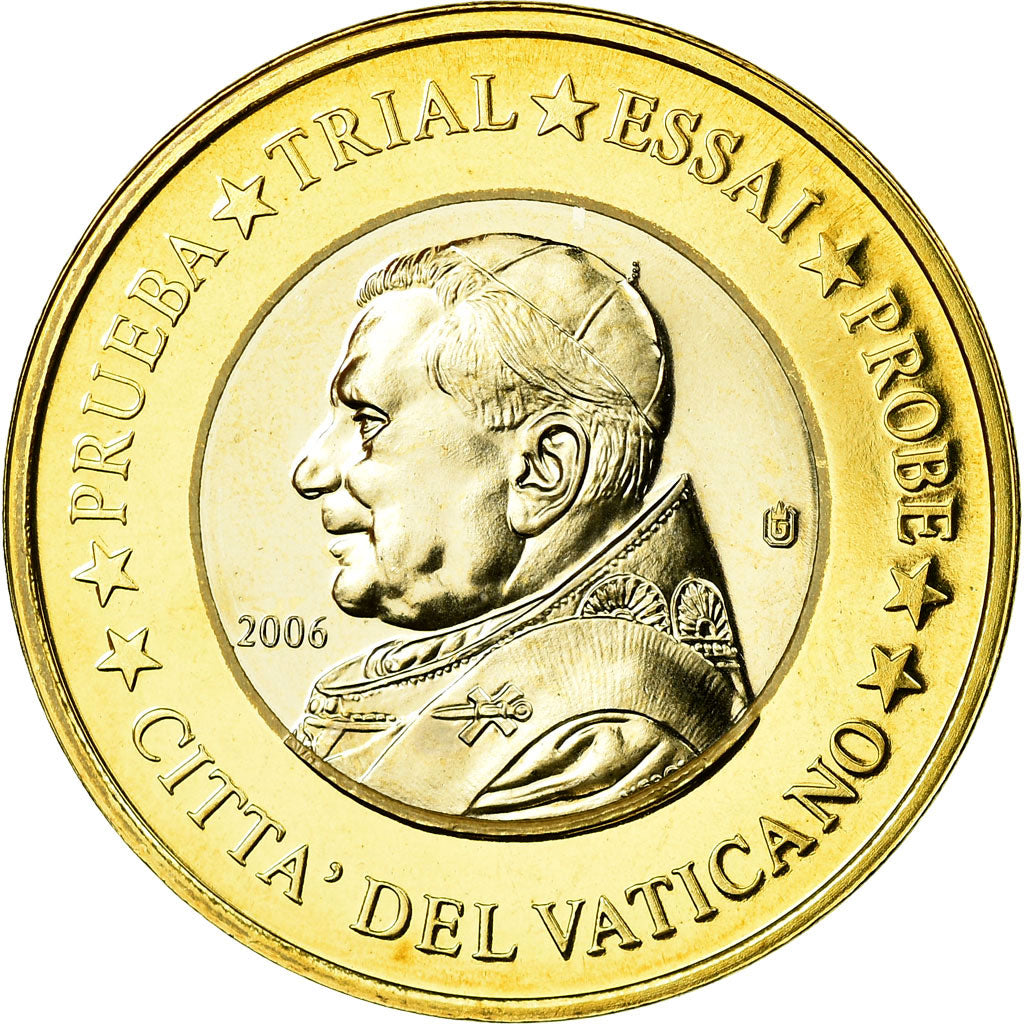Vatican, 1 Euro, unofficial private coin, MS(63), Bi-Metallic
