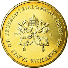 Vatican, 50 Euro Cent, unofficial private coin, MS(63), Cupro-nickel Aluminium