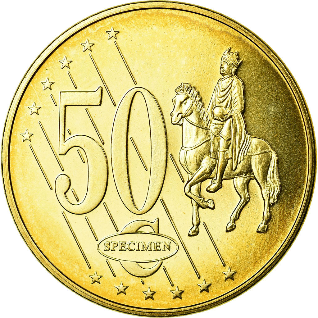Vatican, 50 Euro Cent, unofficial private coin, MS(63), Cupro-nickel Aluminium