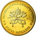 Vatican, 10 Euro Cent, unofficial private coin, MS(63), Copper-Nickel-Aluminum