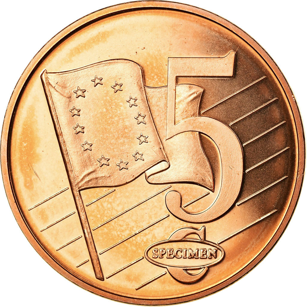 Vatican, 5 Euro Cent, unofficial private coin, MS(63), Copper Plated Steel
