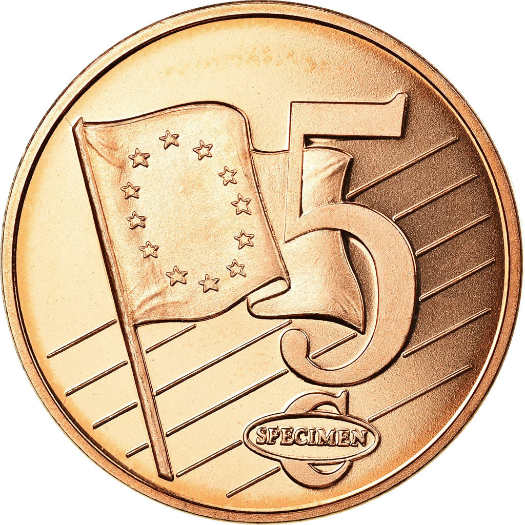 Vatican, 5 Euro Cent, unofficial private coin, MS(63), Copper Plated Steel
