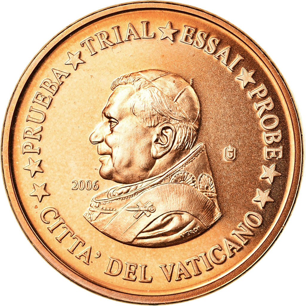 Vatican, Euro Cent, unofficial private coin, MS(63), Copper Plated Steel