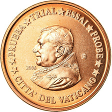 Vatican, Euro Cent, unofficial private coin, MS(63), Copper Plated Steel