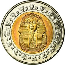 Coin, Egypt, Pound, 2007/AH1428, Cairo, MS(65-70), Bi-Metallic, KM:940a