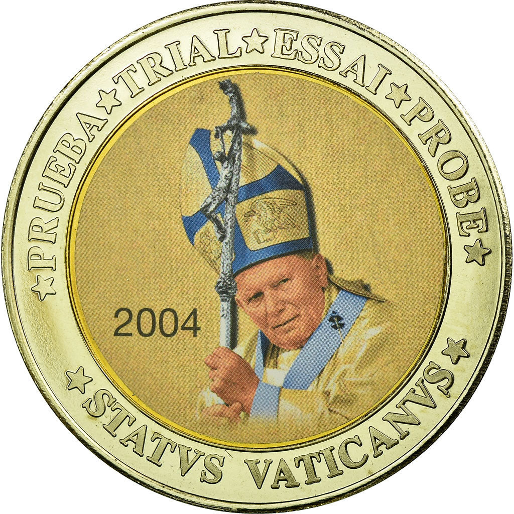 Vatican, Jean-Paul II, 10 Euro, unofficial private coin, SPL, Bi-Metallic