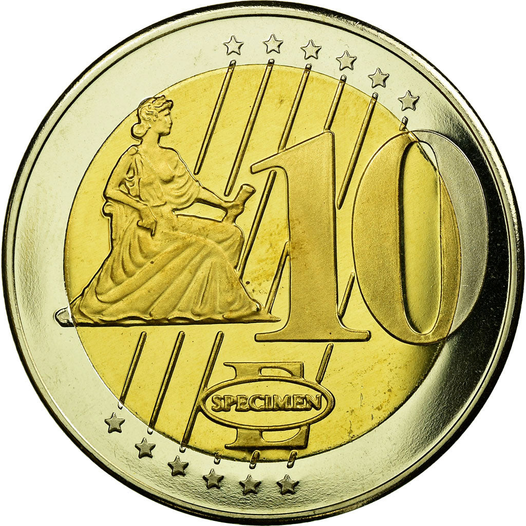 Vatican, Jean-Paul II, 10 Euro, unofficial private coin, SPL, Bi-Metallic